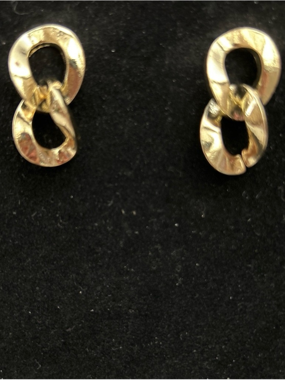 Gold color Double-Link Drop Earrings - Women Jewelry